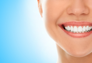 At a dentist with a smile